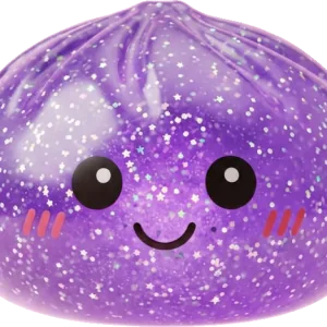 Glitter Dumpling Squishy Lila Dröm — i klämmet, mjukt slow-rise-skum