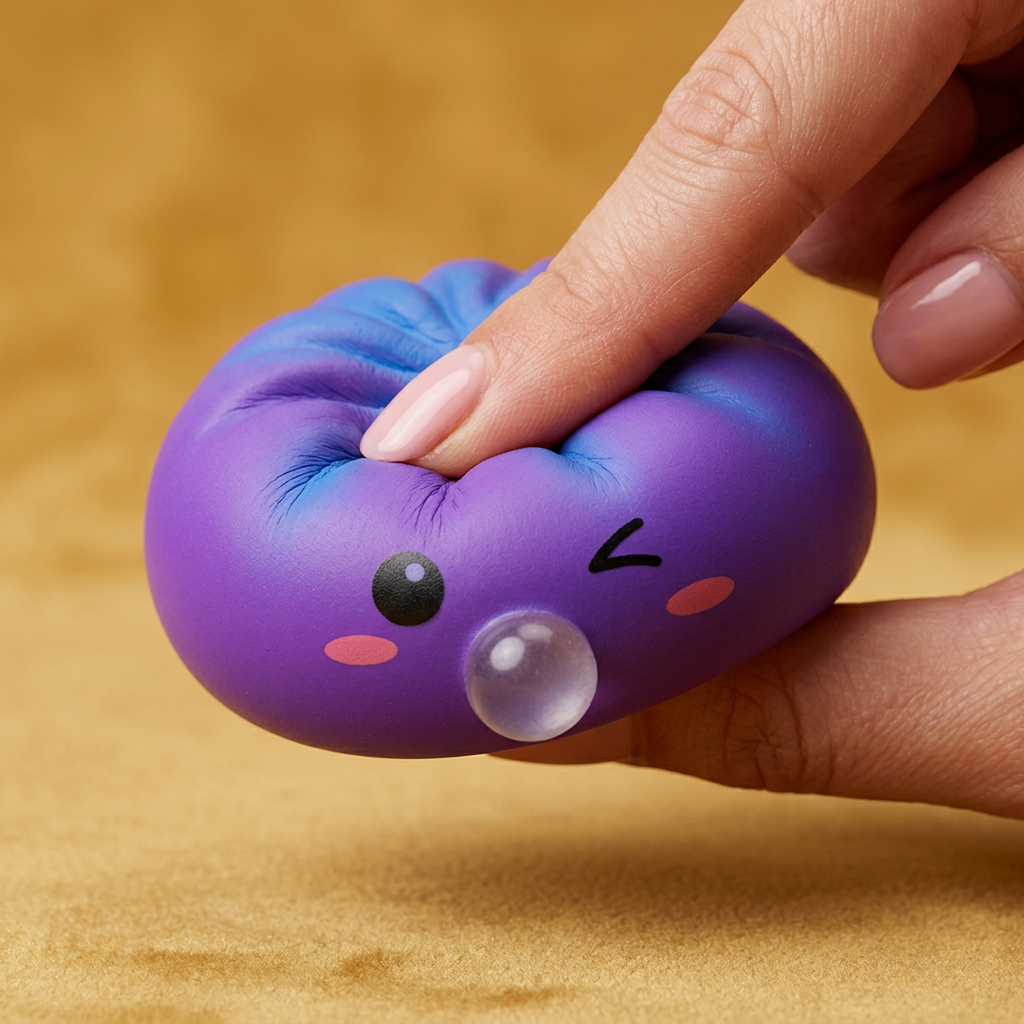 Dumpling Squishy Purple Rare Blow Kosmisk — i klämmet, mjukt slow-rise-skum