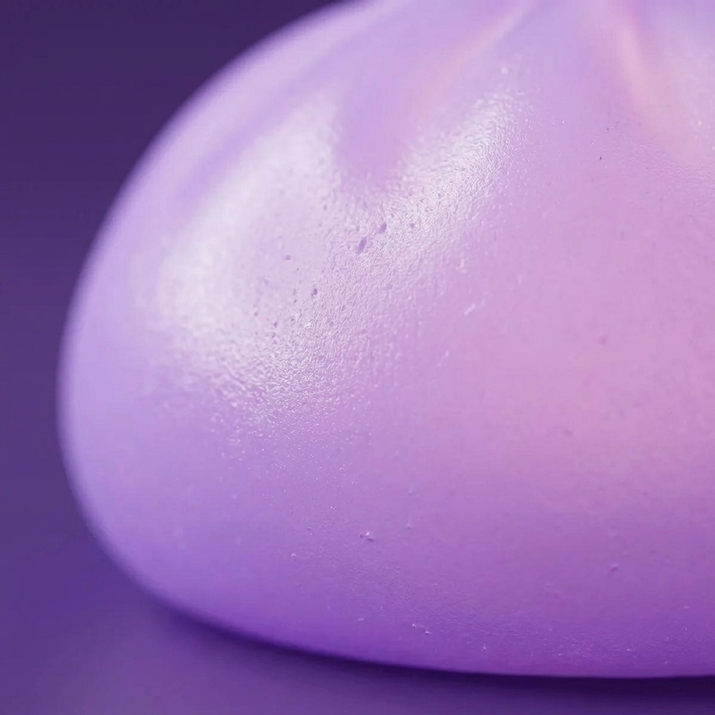 Dumpling Squishy Nattlampa Lila — närbild på strukturen