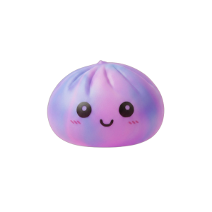 Tie-Dye Dumpling Squishy Violet — i klämmet, mjukt slow-rise-skum