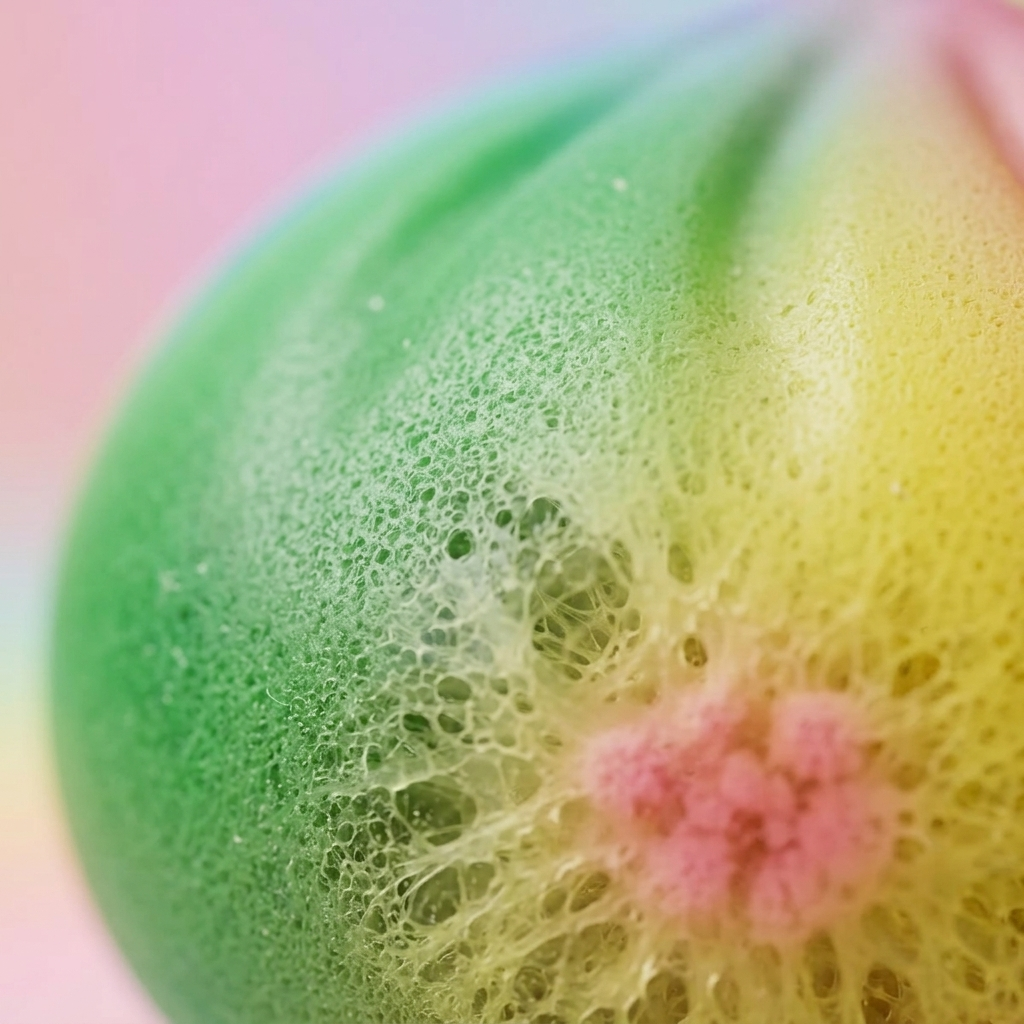 Rainbow Dumpling Squishy i Regnbågsfärger — närbild på strukturen