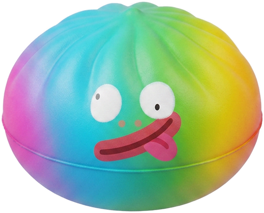 Rainbow Mystery Dumplings Squishy Regnbågsupplaga — i klämmet, mjukt slow-rise-skum