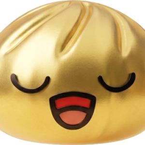 Rare Dumpling Squishy Guld Skatt — i klämmet, mjukt slow-rise-skum