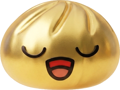 Rare Dumpling Squishy Guld Skatt — i klämmet, mjukt slow-rise-skum