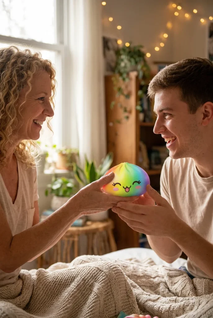 Rare Dumpling Squishy Regnbåge som presenttips