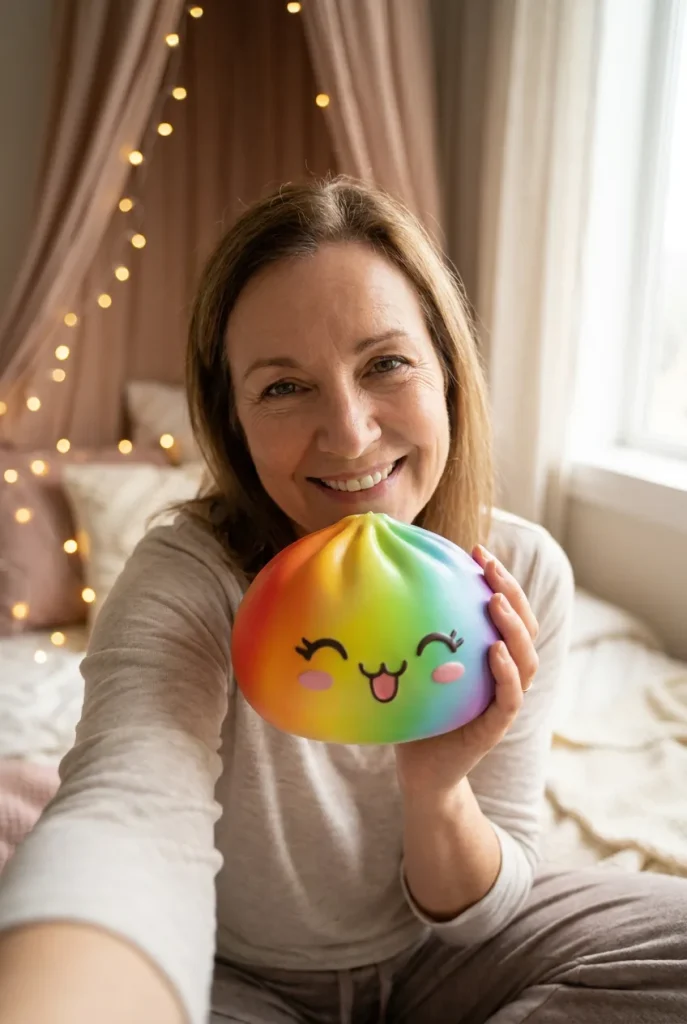Rare Dumpling Squishy Regnbåge i vardagen