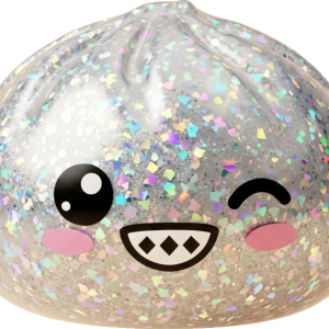 Rare Dumpling Squishy Skimrande Silver — i klämmet, mjukt slow-rise-skum