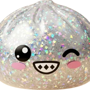 Rare Dumpling Squishy Skimrande Silver — i klämmet, mjukt slow-rise-skum