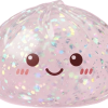 Glitter Dumpling Squishy Silver – med Bambukorg — i klämmet, mjukt slow-rise-skum
