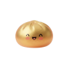 Dumpling Squishy Gold Lucky — i klämmet, mjukt slow-rise-skum