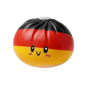 Flag Squishy Toy Dumpling Tyskland — i klämmet, mjukt slow-rise-skum