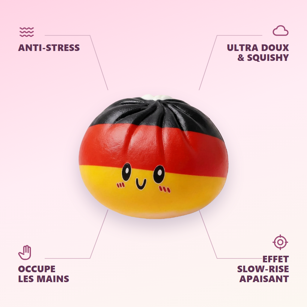 Flag Squishy Toy Dumpling Tyskland — dess fördelar
