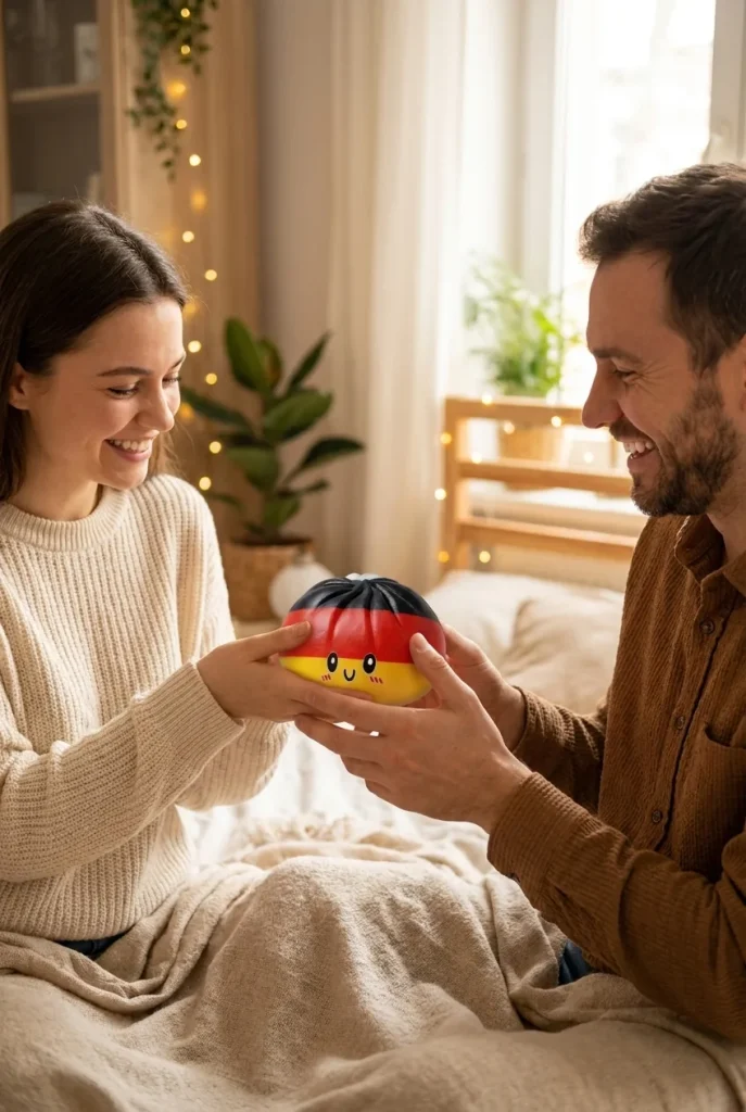 Flag Squishy Toy Dumpling Tyskland som presenttips