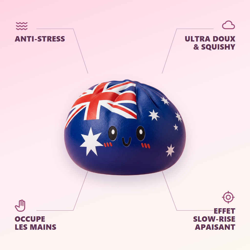 Flag Squishy Dumpling Australien — dess fördelar