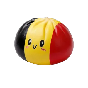 Squishy Dumpling Flag Belgien — i klämmet, mjukt slow-rise-skum