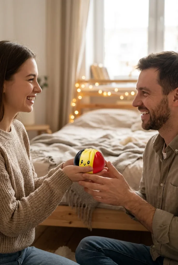 Squishy Dumpling Flag Belgien som presenttips