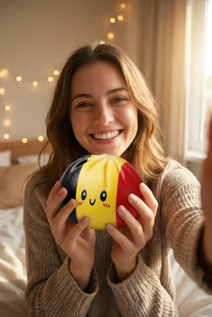 Squishy Dumpling Flag Belgien i vardagen