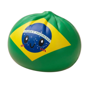 Dumpling Squishy Flag Brasilien — i klämmet, mjukt slow-rise-skum