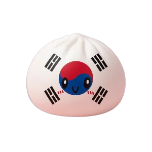Flag Squishy Dumpling Sydkorea — i klämmet, mjukt slow-rise-skum
