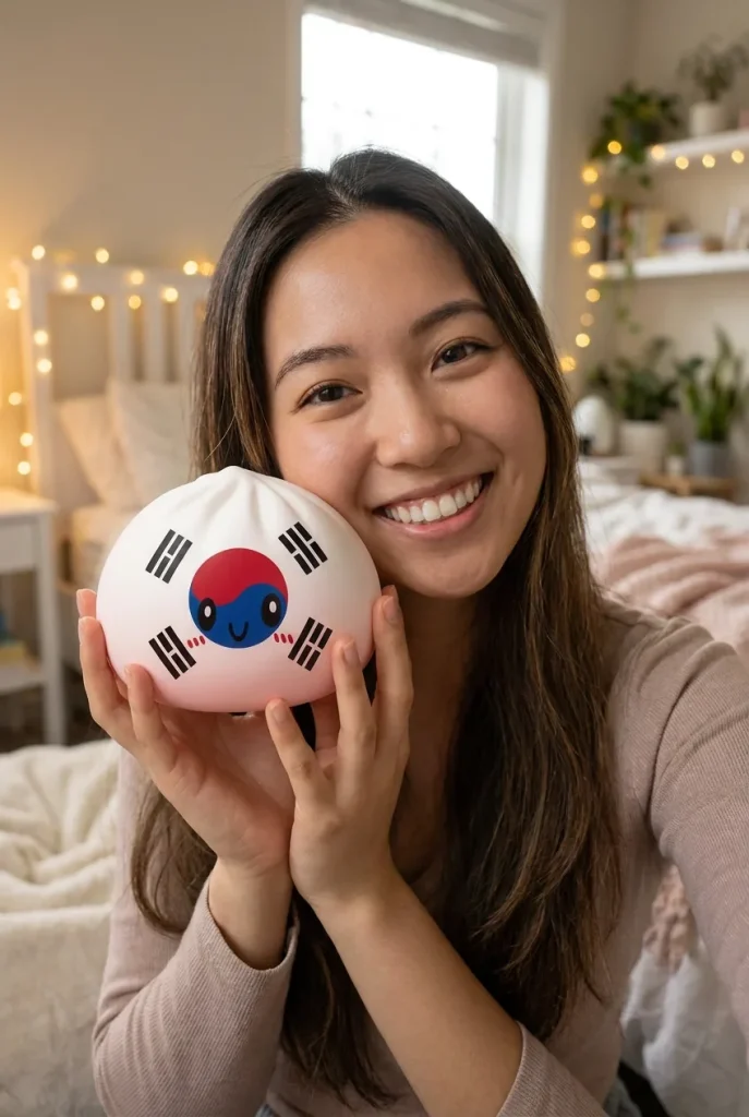 Flag Squishy Dumpling Sydkorea i vardagen
