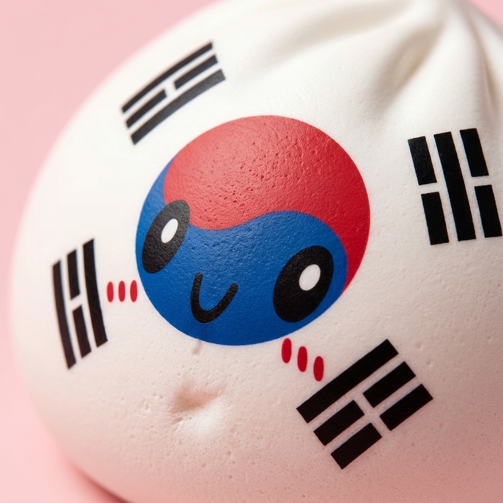 Flag Squishy Dumpling Sydkorea — närbild på strukturen