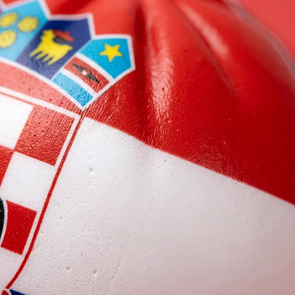 Flag Squishy Dumpling Kroatien — närbild på strukturen