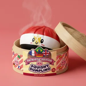 Flag Dumpling Squishy Egypten i sin bambu-ångkorg