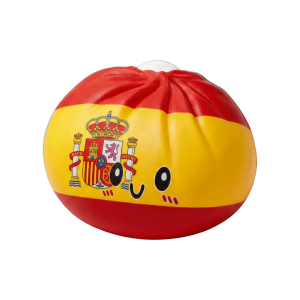 Squishy Flag Dumpling Spanien — i klämmet, mjukt slow-rise-skum