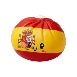 Squishy Flag Dumpling Spanien — i klämmet, mjukt slow-rise-skum