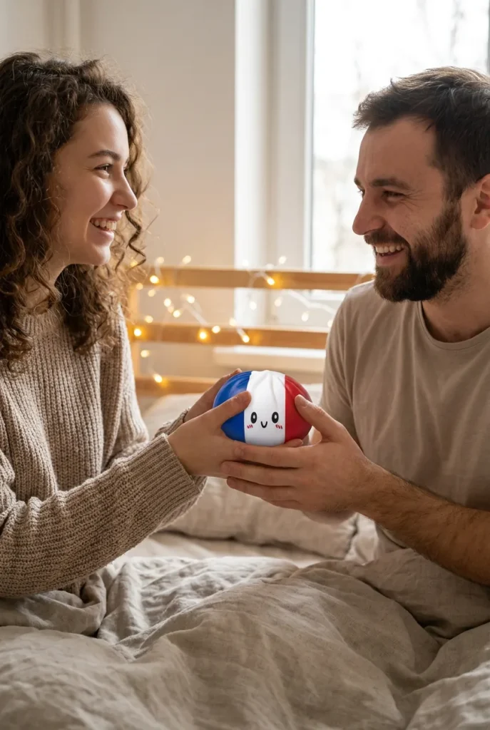 France Flag Squishy Dumpling Blå Vit Röd som presenttips