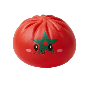 Flag Squishy Dumpling Marocko — i klämmet, mjukt slow-rise-skum