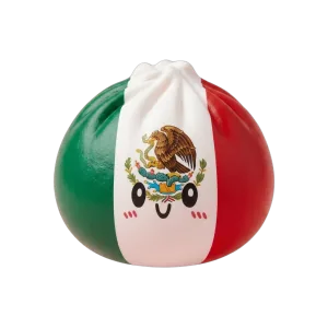 Flag Squishy Dumpling Mexiko — i klämmet, mjukt slow-rise-skum