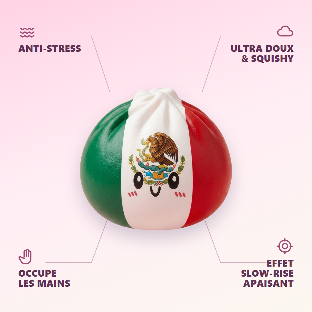 Flag Squishy Dumpling Mexiko — dess fördelar