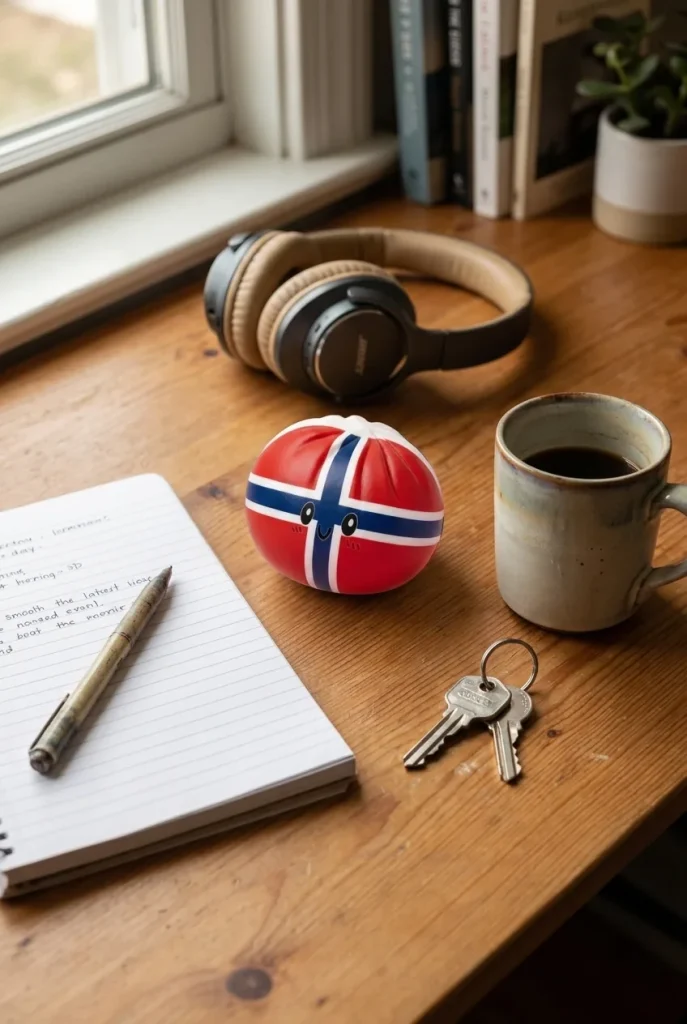 Flag Squishy Dumpling Norge på skrivbordet
