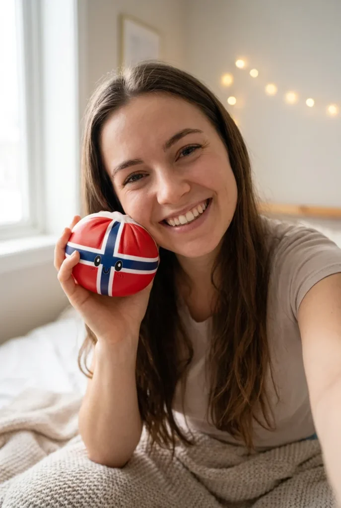 Flag Squishy Dumpling Norge i vardagen