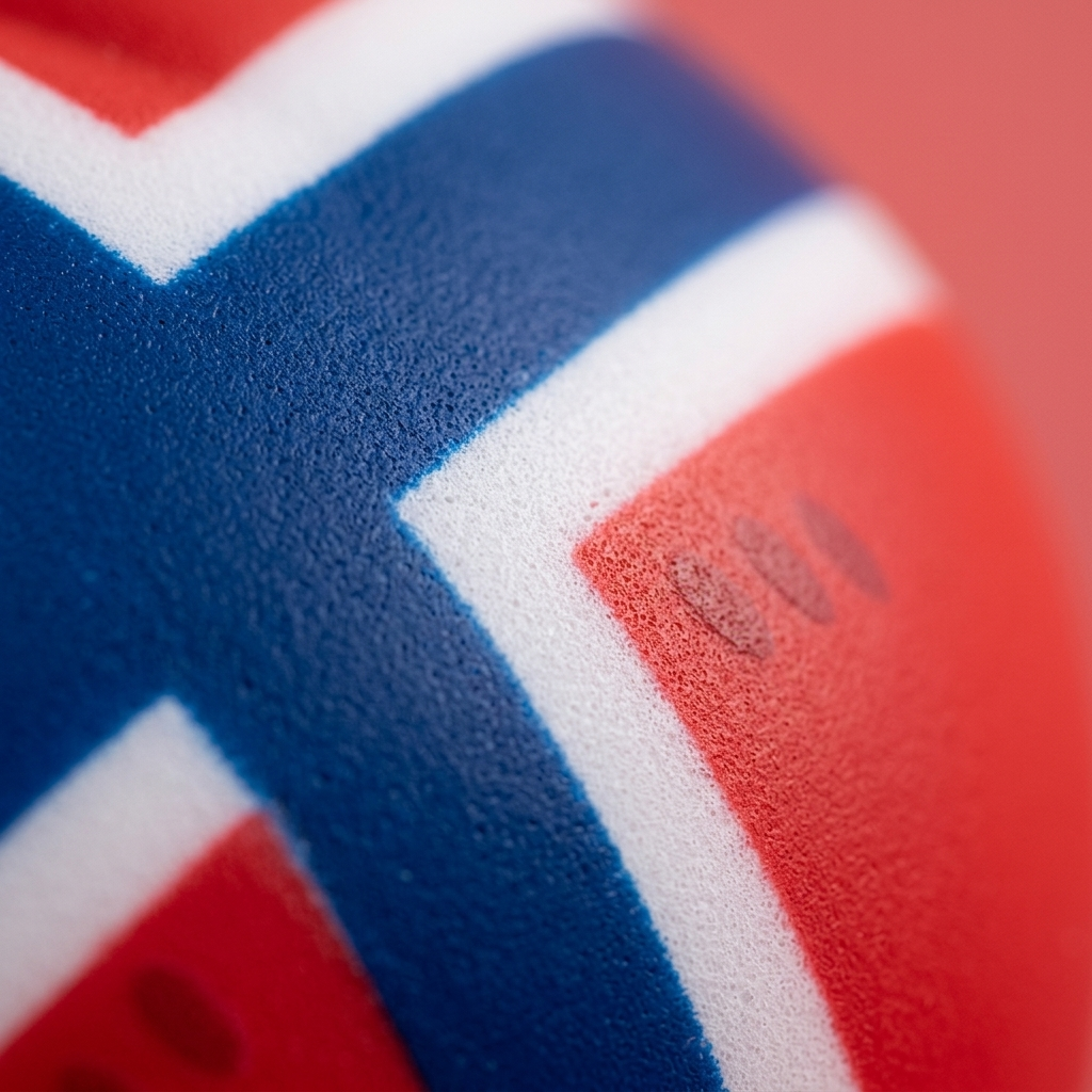Flag Squishy Dumpling Norge — närbild på strukturen