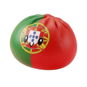 Squishy Dumpling Portugal Flaggmotiv — i klämmet, mjukt slow-rise-skum