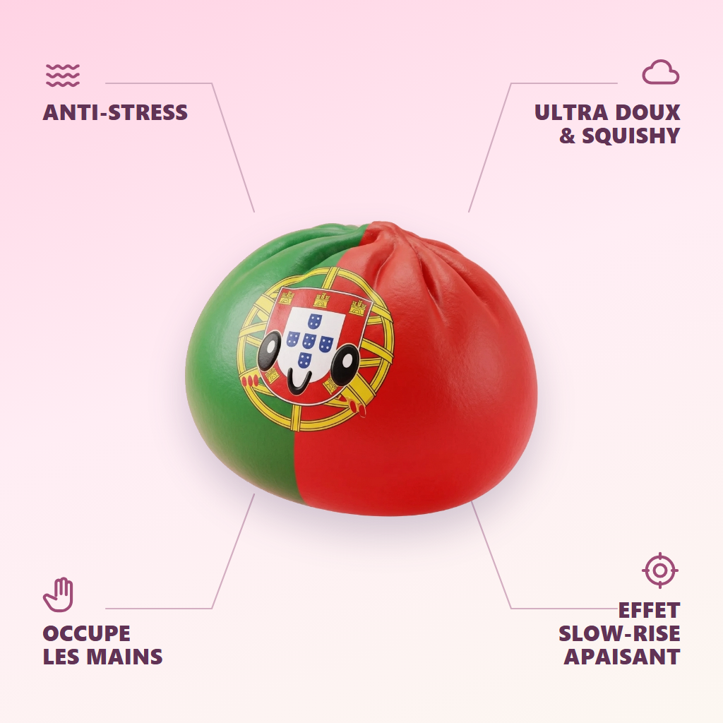 Squishy Dumpling Portugal Flaggmotiv — dess fördelar
