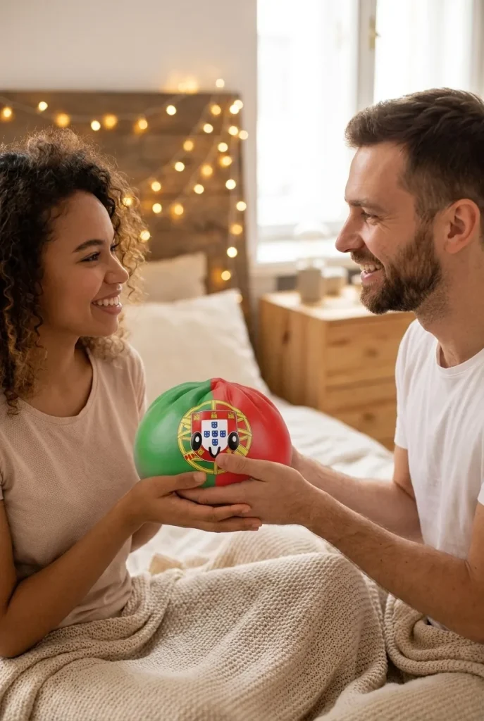 Squishy Dumpling Portugal Flaggmotiv som presenttips