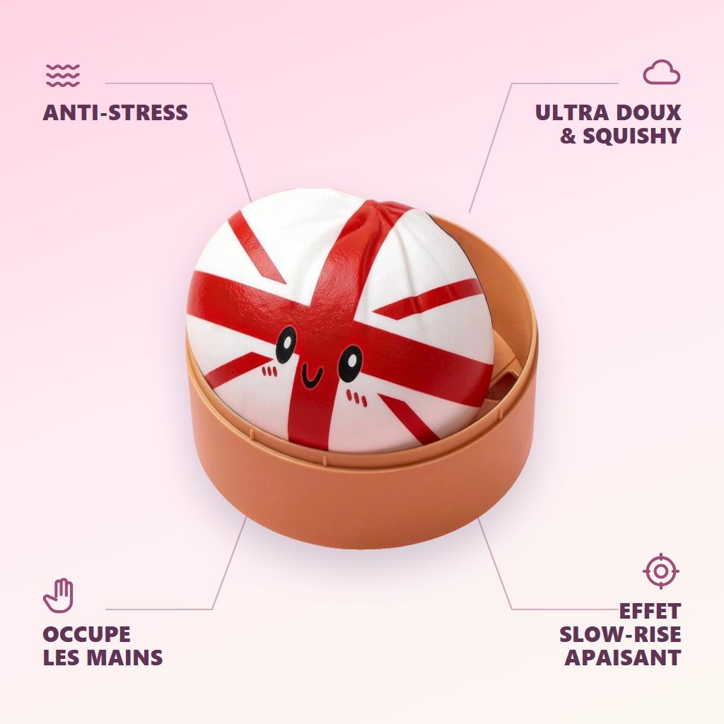 Flag Squishy Toy Storbritannien Dumpling — dess fördelar