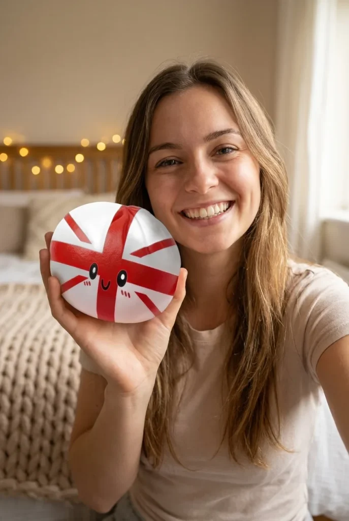 Flag Squishy Toy Storbritannien Dumpling i vardagen