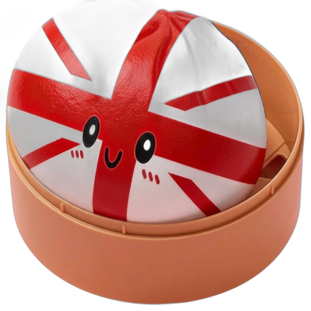 Flag Squishy Toy Storbritannien Dumpling — i klämmet, mjukt slow-rise-skum