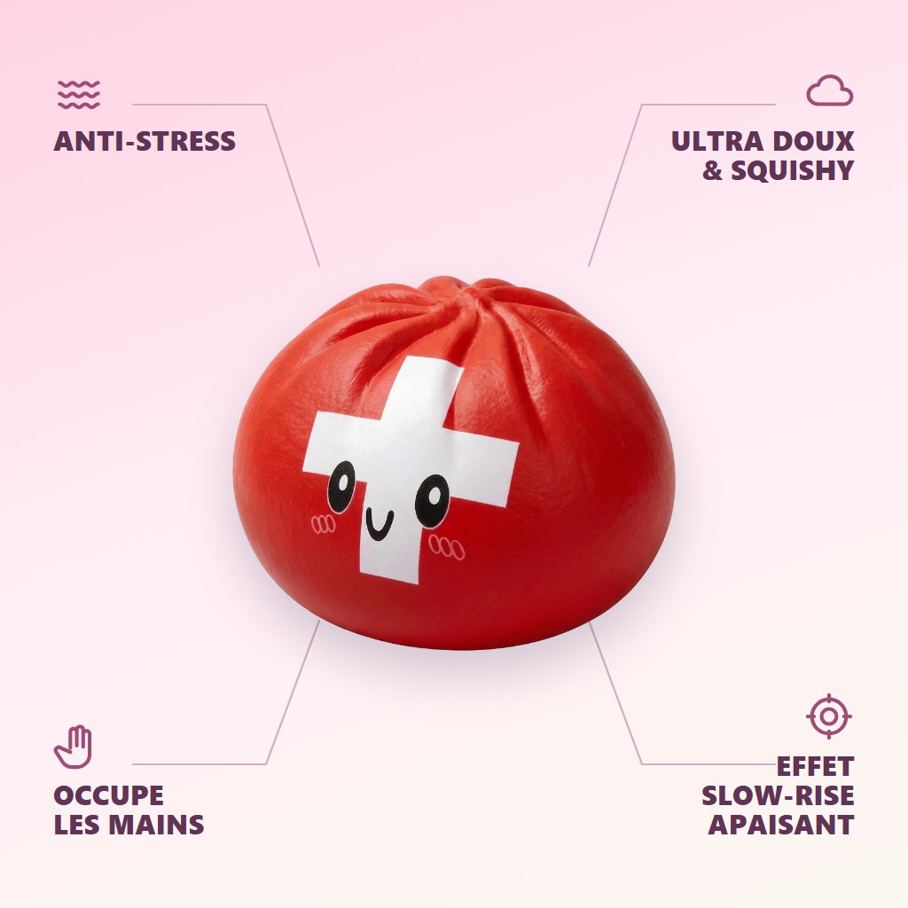 Flag Squishy Toy Schweiz Dumpling — dess fördelar