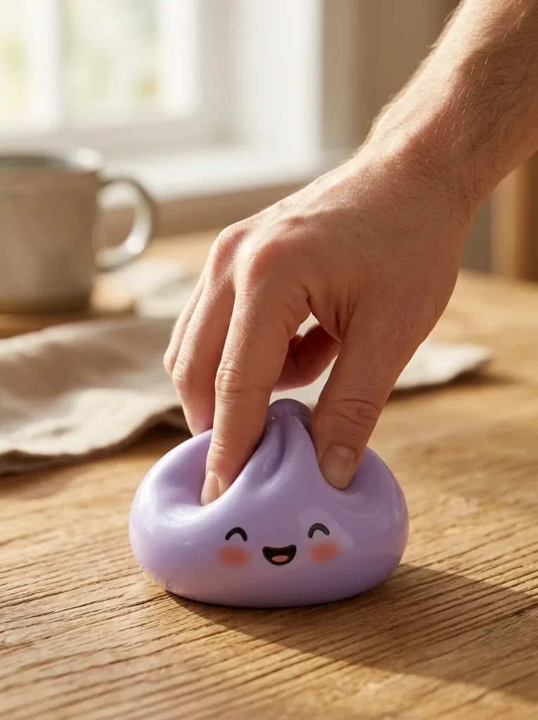 Dumpling Squishy Mystery Surprise Plysch mitt i klämmet