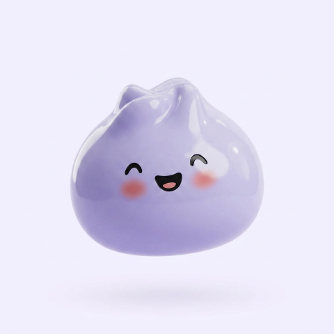 Dumpling Squishy Mystery Surprise Plysch — i klämmet, mjukt slow-rise-skum