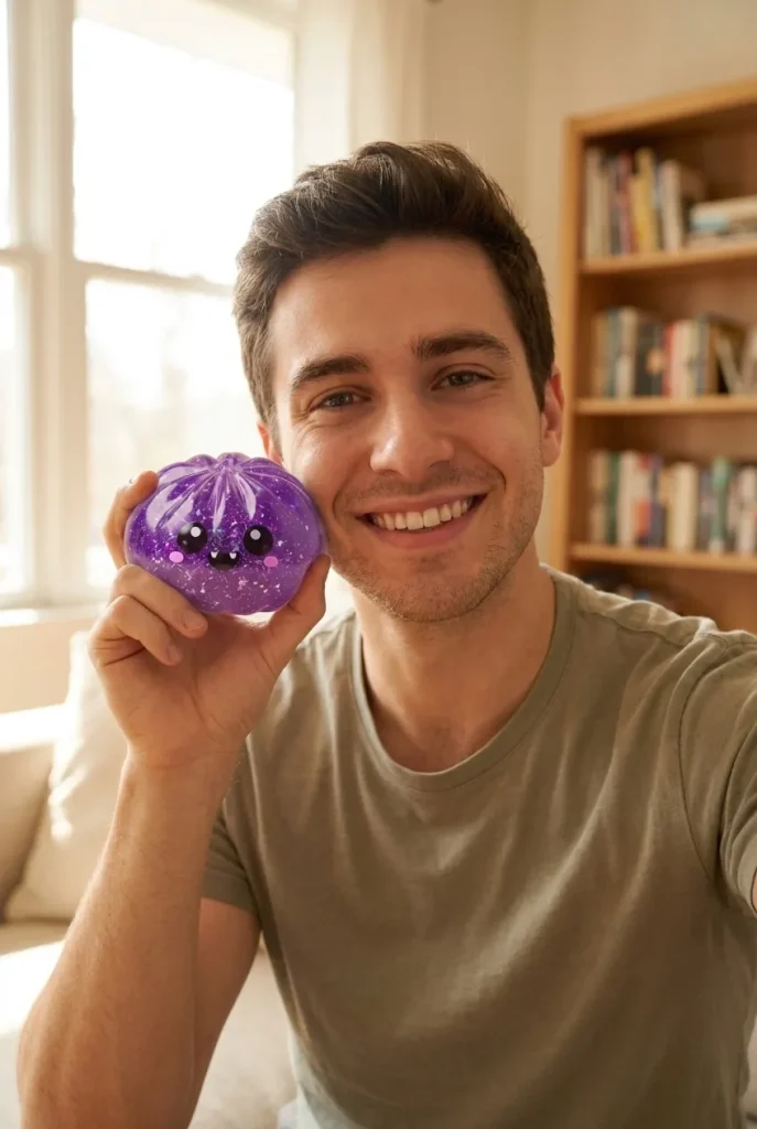 Vampire Glitter Dumpling Squishy Halloween Lila i vardagen