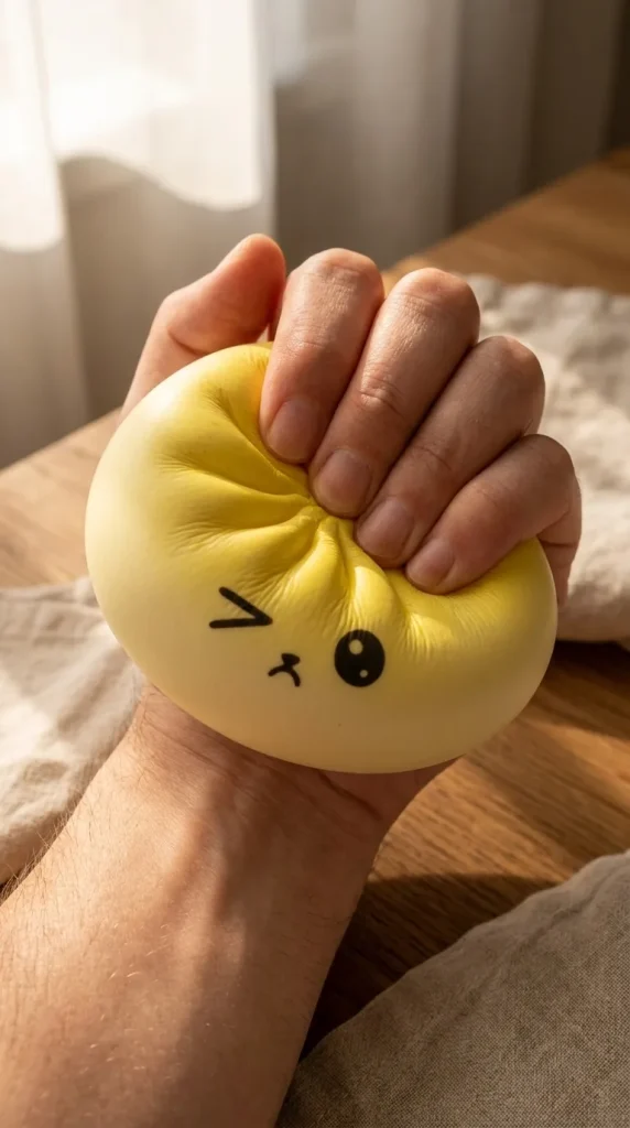 Mystery Dumpling Squishy Viral Överraskning mitt i klämmet