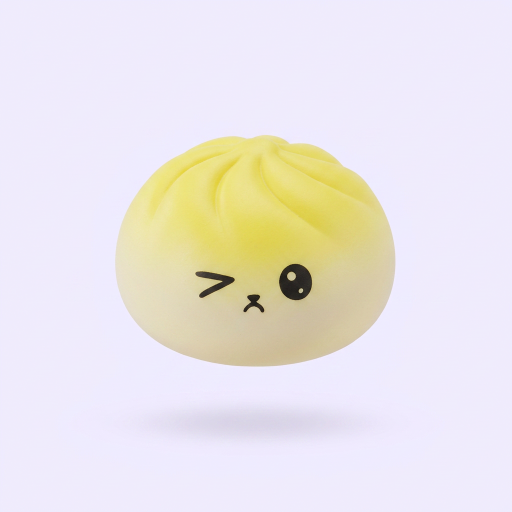 Mystery Dumpling Squishy Viral Överraskning — i klämmet, mjukt slow-rise-skum