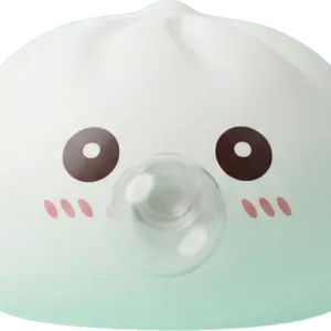 Giant Dumpling Squishy Molnvit — i klämmet, mjukt slow-rise-skum
