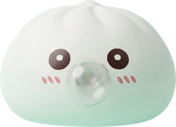 Giant Dumpling Squishy Molnvit — i klämmet, mjukt slow-rise-skum